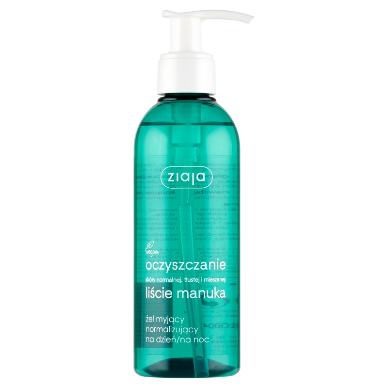 Ziaja Oczyszczanie Liście Manuka żel myjący normalizujący, 200 ml