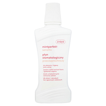 Ziaja Mintperfekt Sensitiv, płyn stomatologiczny i przeciwpróchniczy, 500 ml
