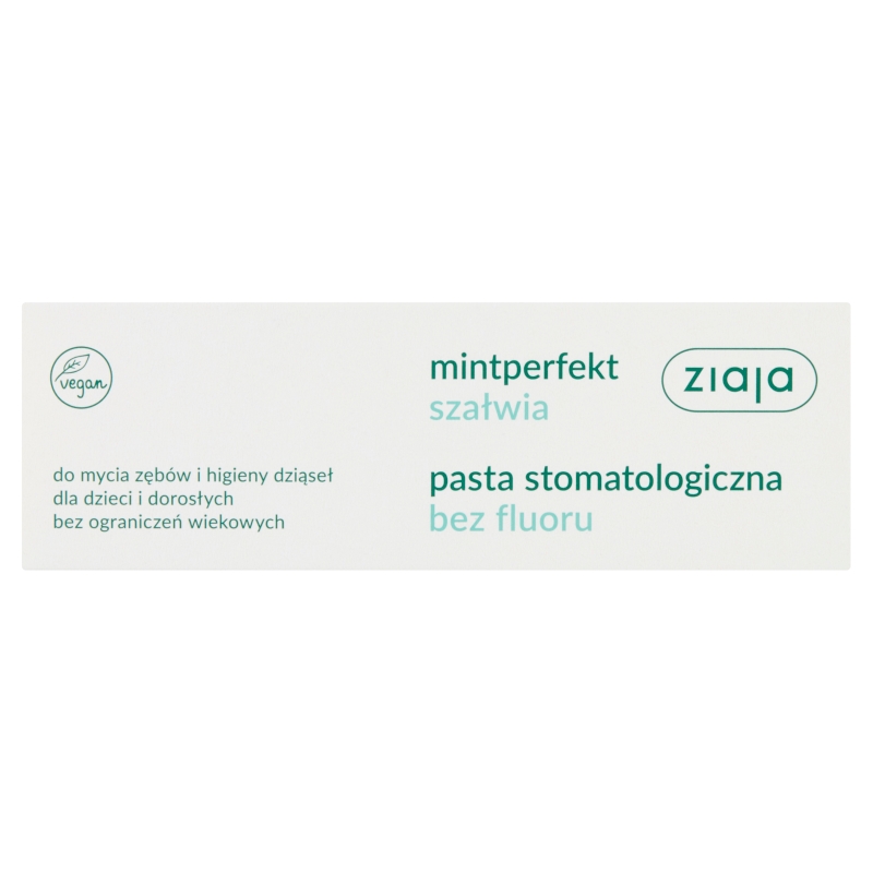 Ziaja Pasta do zębów, szałwiowa bez fluoru, 75 ml