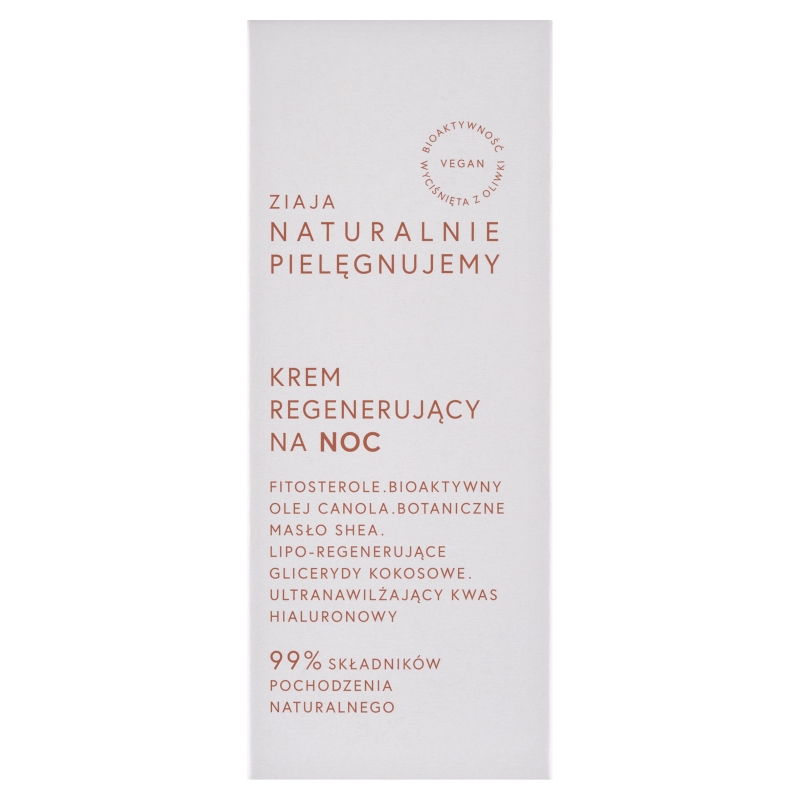 Ziaja Naturalnie Pielęgnujemy krem regenerujący na noc, 50 ml