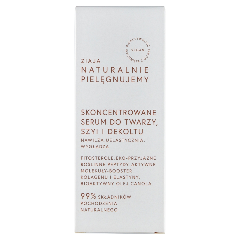 Ziaja Naturalnie Pielęgnujemy skoncentrowane serum do twarzy szyi i dekoltu, 30 ml