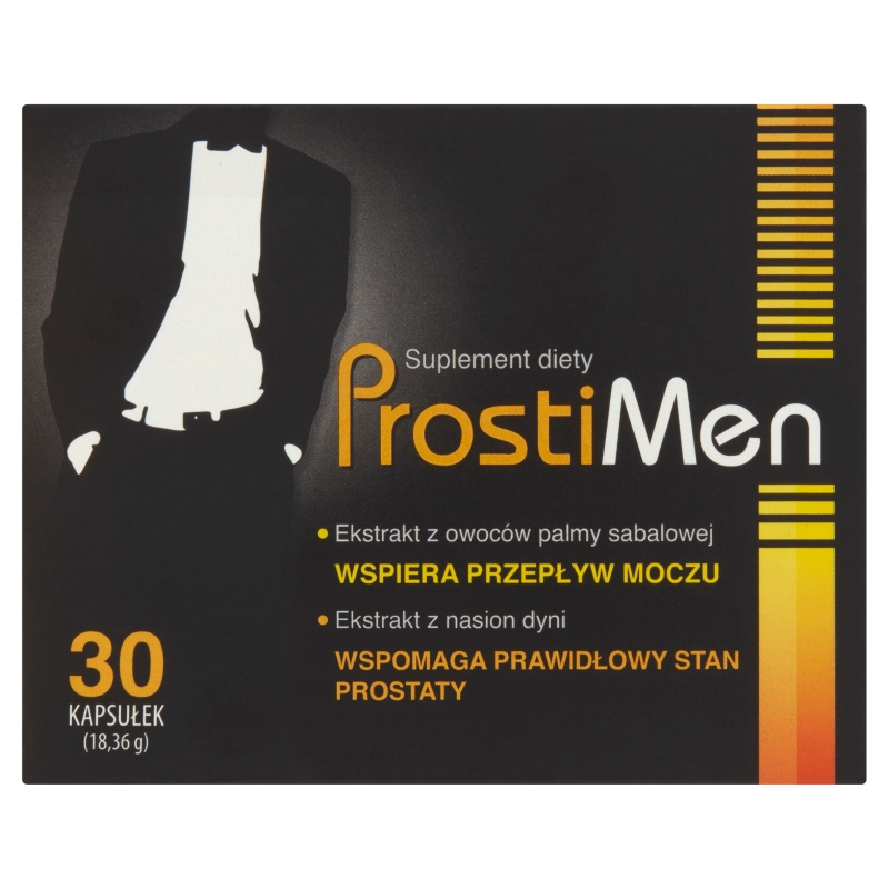 ProstiMen kapsułki składnikami wspierającymi funkcjonowanie prostaty, 30 szt. KRÓTKA DATA 30.06.2026