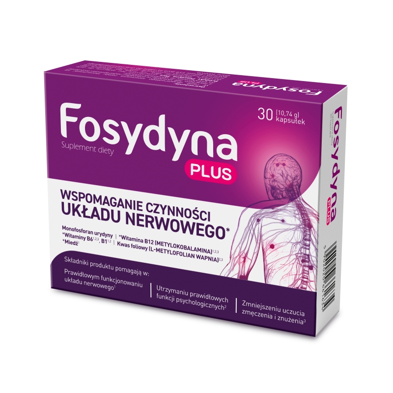 Fosydyna Plus kapsułki ze składnikami wspierającymi układ nerwowy, 30 szt.