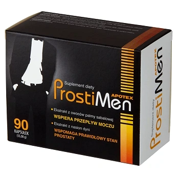 Prostimen Apotex , kapsułki ze składnikami wspomagającymi prostatę, 90 szt.