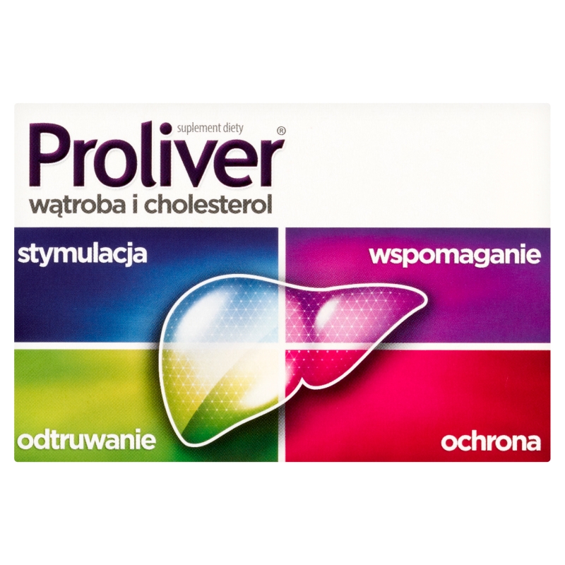 Proliver, tabletki ze składniakami wspierającymi wątrobę, 30 szt.