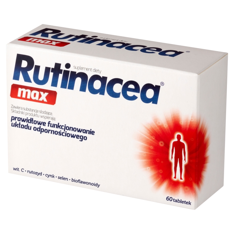 Rutinacea Max, tabletki ze składnikami wspierającymi na odporność, 60 szt. (45 szt. + 15 szt. gratis)