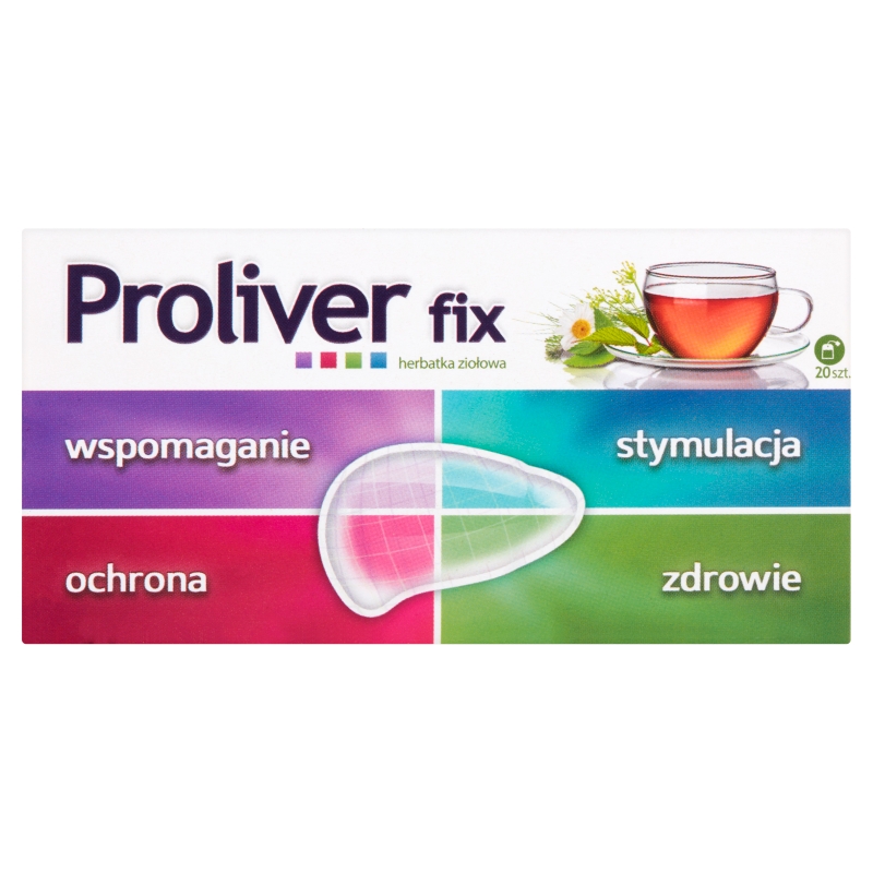 Proliver Herbatka , zioła do zaparzenia ze składnikami na trawienie, 20 sasz.