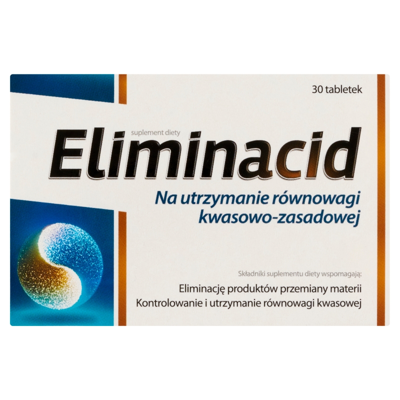 Eliminacid, tabletki ze składnikami na utrzymanie równowagi kwasowej, 30 szt.