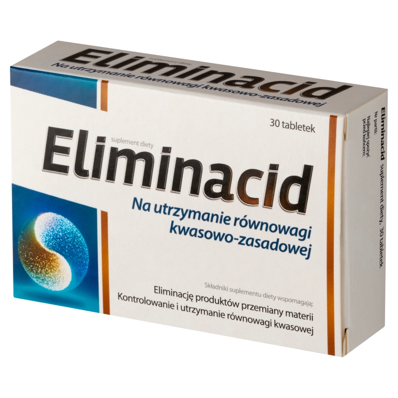 Eliminacid, tabletki ze składnikami na utrzymanie równowagi kwasowej, 30 szt.