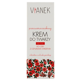 Vianek, przeciwzmarszczkowy krem do twarzy na noc, 50 ml
