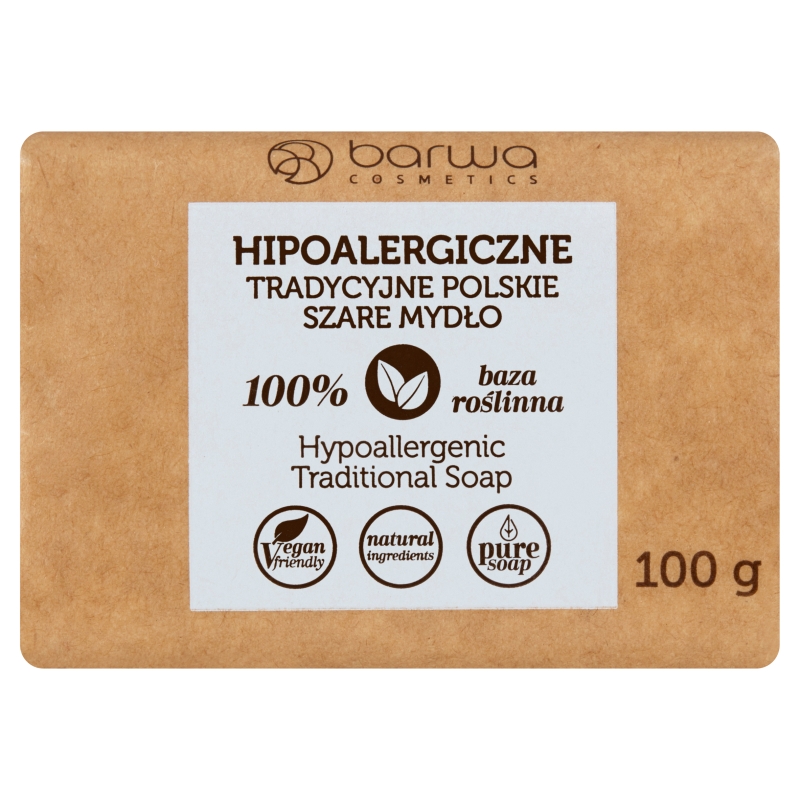 Szare mydło Barwa tradycyjne, kostka, 100 g