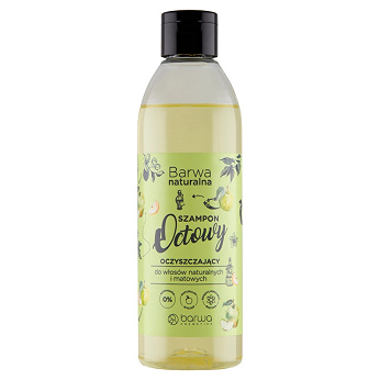 BARWA Naturalna Szampon , octowy oczyszczający do włosów naturlanych i matowych, 300 ml