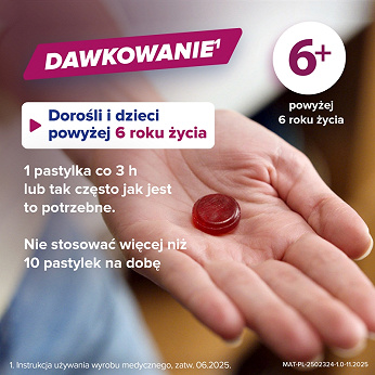 Mucosec, pastylki do ssania, wiśnia i jagody leśne, 16 szt.