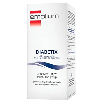 Emolium Diabetix, regenerujący krem do stóp do skóry bardzo suchej, 100 ml