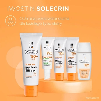 Iwostin Solecrin, krem ochronny SPF 50+ do skóry wrażliwej, normalnej, mieszanej, 50 ml KRÓTKA DATA 31.08.2026