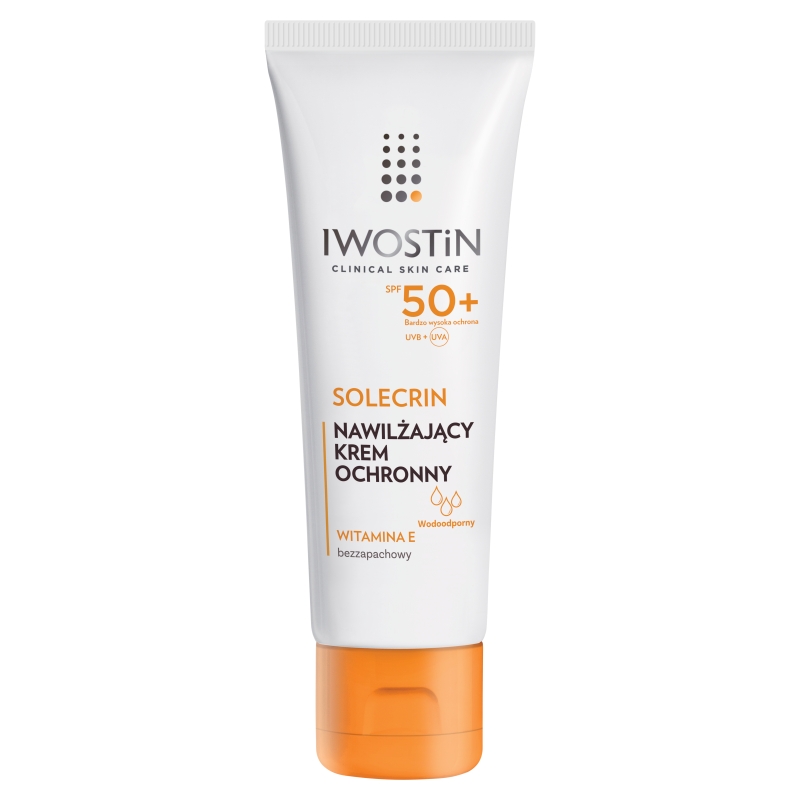 Iwostin Solecrin, krem ochronny SPF 50+ do skóry wrażliwej, normalnej, mieszanej, 50 ml KRÓTKA DATA 31.08.2026