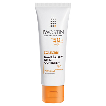 Iwostin Solecrin, krem ochronny SPF 50+ do skóry wrażliwej, normalnej, mieszanej, 50 ml KRÓTKA DATA 31.08.2026