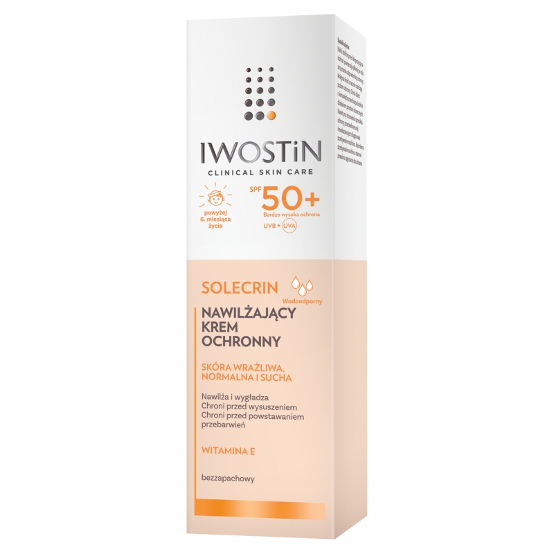 Iwostin Solecrin krem ochronny SPF 50+ do skóry wrażliwej, normalnej, mieszanej, 50 ml 