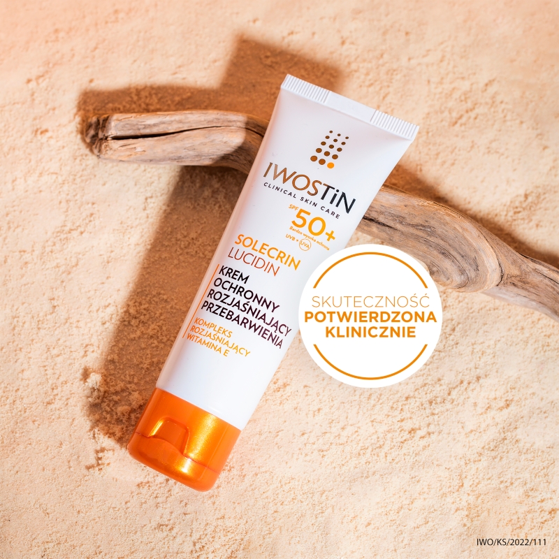 Iwostin Solecrin Lucidin, krem na przebarwienia, SPF 50+, 50 ml