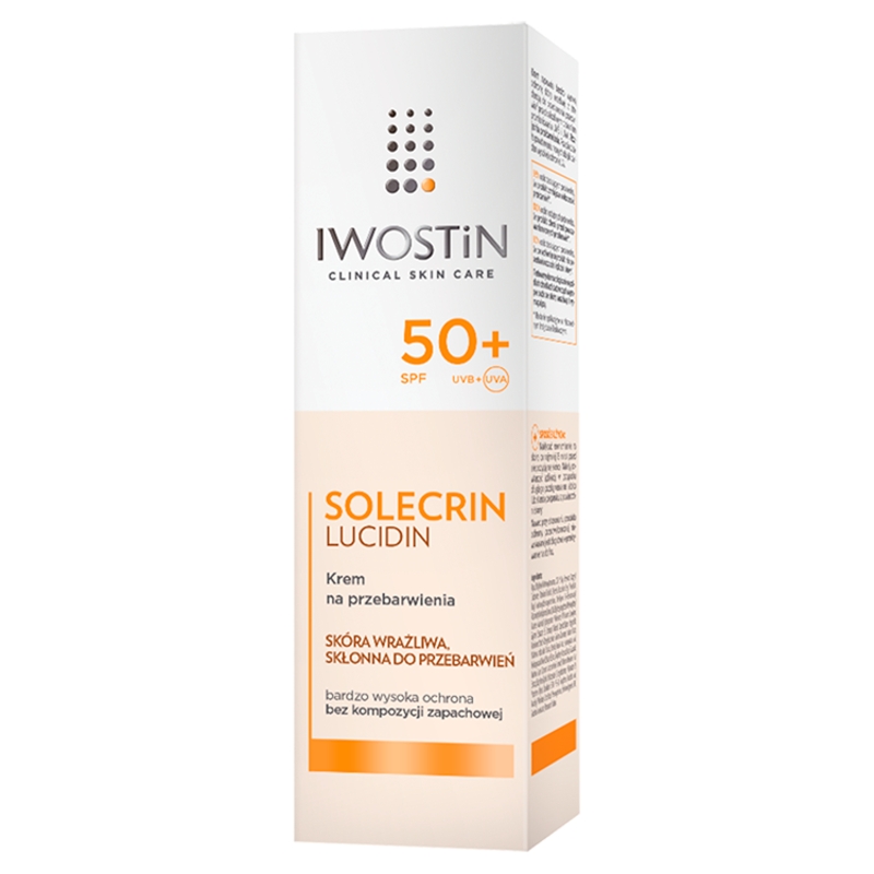 Iwostin Solecrin Lucidin, krem na przebarwienia, SPF 50+, 50 ml