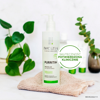 Iwostin Purritin, aktywny żel do mycia twarzy, 150 ml