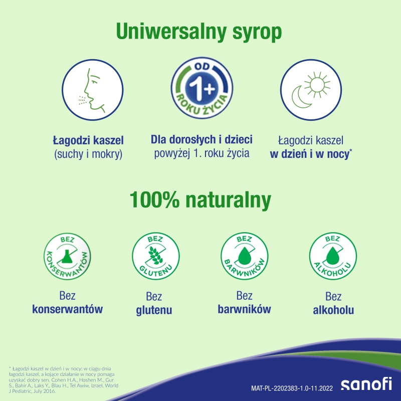 Muconatural Complete, syrop na kaszel suchy i mokry, butelka 94 ml