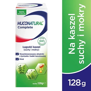 Muconatural Complete, syrop na kaszel suchy i mokry, butelka 94 ml