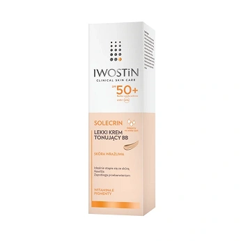 Iwostin Solecrin, krem tonujący BB do skóry wrażliwej SPF 50+, 30 ml