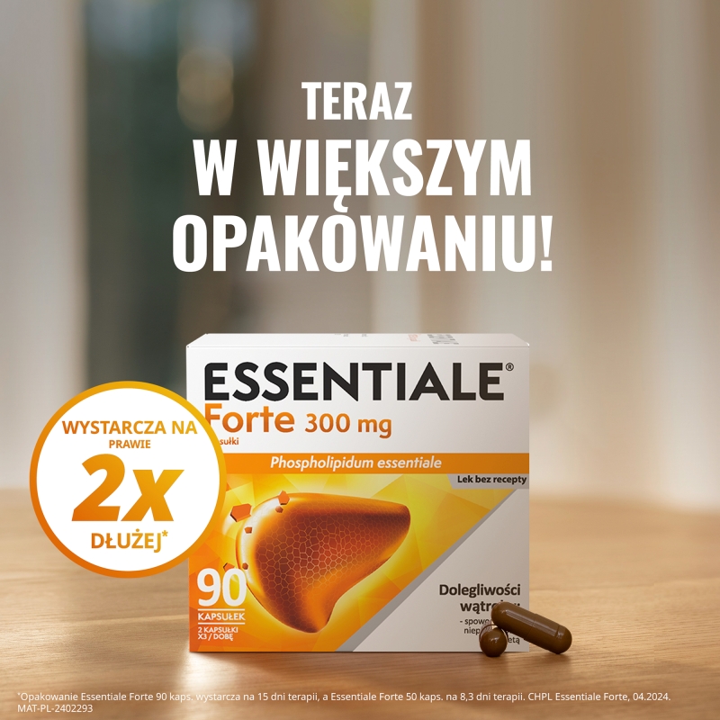 Essentiale Forte 300 mg, 90 kapsułek