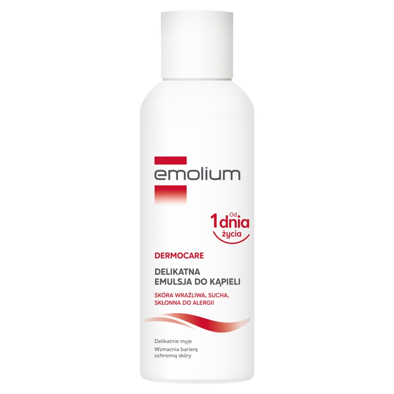 Emolium Dermocare, emulsja do kąpieli na suchą skórę dla dzieci i dorosłych,  400 ml