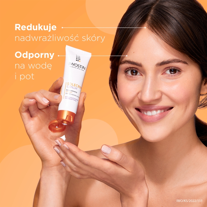 Iwostin Solecrin Capillin, krem ochronny SPF 50+ do cery naczynkowej, 50 ml