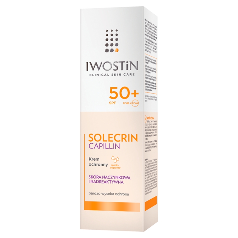 Iwostin Solecrin Capillin, krem ochronny SPF 50+ do cery naczynkowej, 50 ml