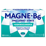 Magne-B6 Zmęczenie i Stres tabletki ze składnikami wspierającymi dobre samopoczucie,  30 szt. 