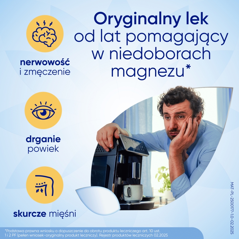 Magne B6 , tabletki na niedobory magnezu i witaminy B6, 60 szt.
