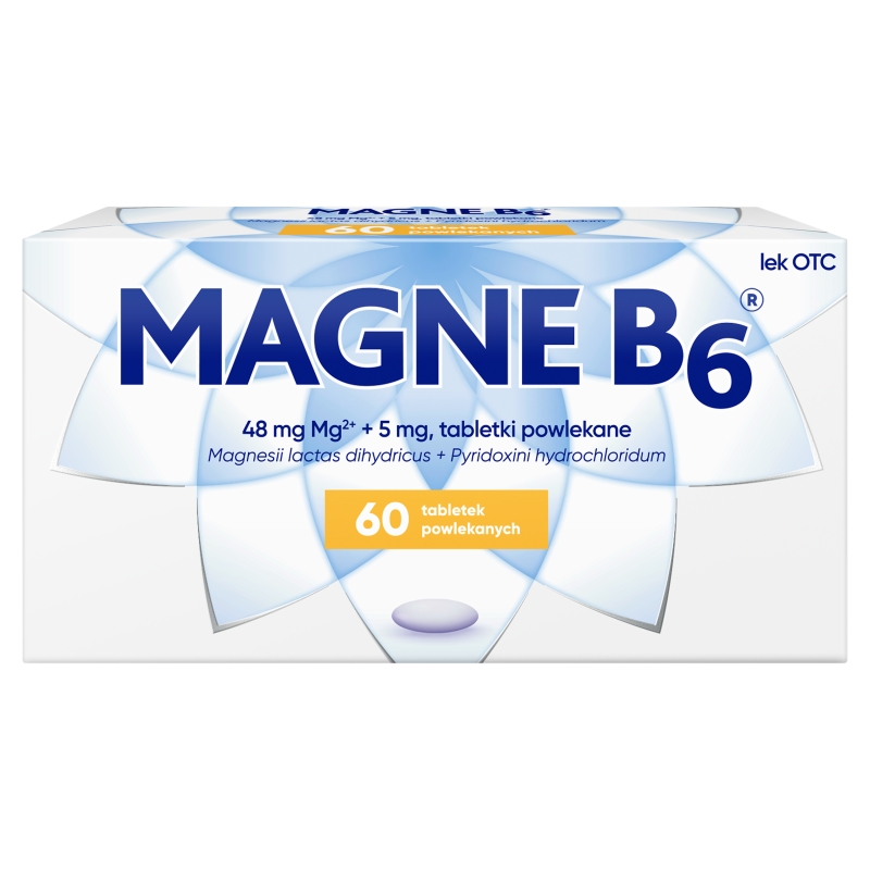 Magne B6 , tabletki na niedobory magnezu i witaminy B6, 60 szt.