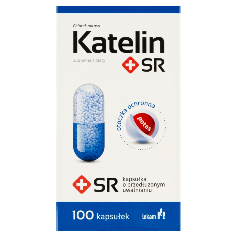 Katelin+SR kapsułki ze składnikami uzupełniającymi dietę w potas, 100 szt.