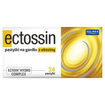 Ectossin, 24 pastylki na gardło z ektoiną