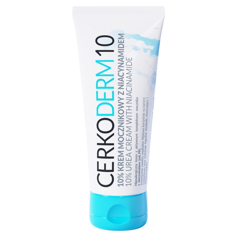 Cerkoderm 10  krem mocznikowy 10% do dłoni, łokci oraz stóp, 75 ml
