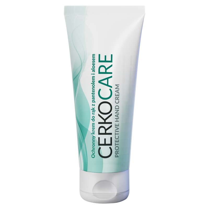 Cerkocare ochronny krem do rąk z pantenolem i aloesem, 75 ml