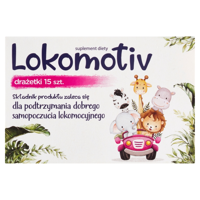 Lokomotiv drażetki ze składnikami wspomagającymi przy chorobie lokomocyjnej, 15 szt. 