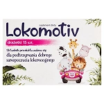 Lokomotiv drażetki ze składnikami wspomagającymi przy chorobie lokomocyjnej, 15 szt.