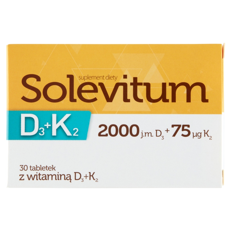 Solevitum D3+K2 , tabletki z witaminą D3 i K2, 30 szt.