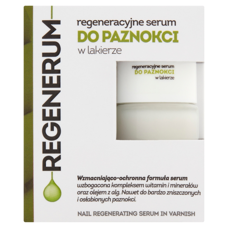 Regenerum Serum do paznokci w lakierze, do zniszczonych i osłabionych paznokci, 8 ml