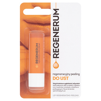 Regenerum Peeling regeneracyjny do ust, odżywiający, nawilżający i regenerujący sztyft, 5 g