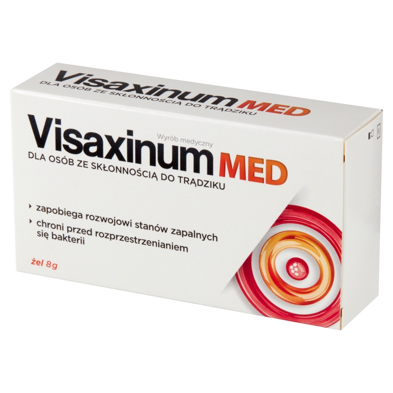 Visaxinum MED, żel zapobiegający rozwojowi stanów zapalnych dla osób ze skłonnością do trądziku, 8 g