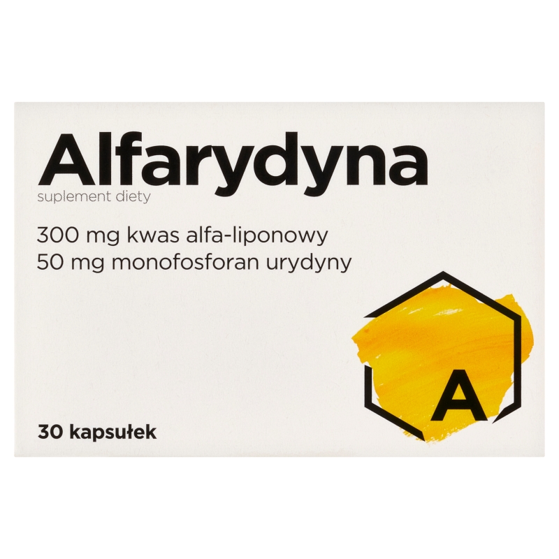 Alfarydyna, kapsułki antyoksydacyjnie ze składnikami wspierającymi funkcjonowanie układu nerwowego, 30 szt.