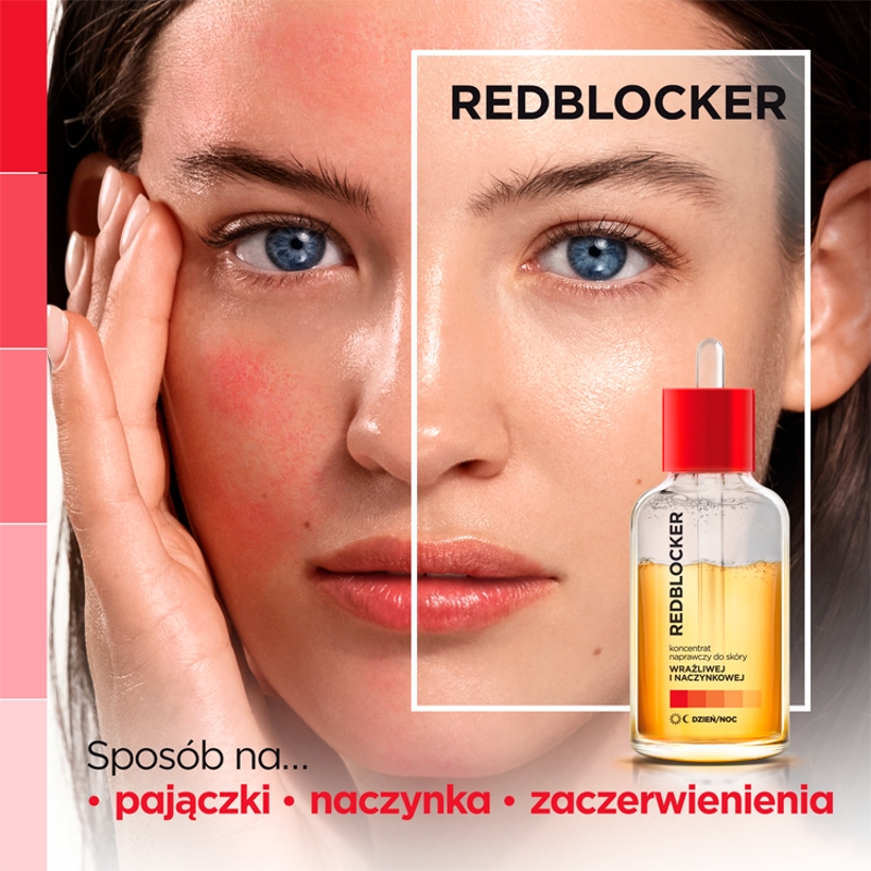 RedBlocker, koncentrat naprawczy do skóry wrażliwej i naczynkowej, 30 ml