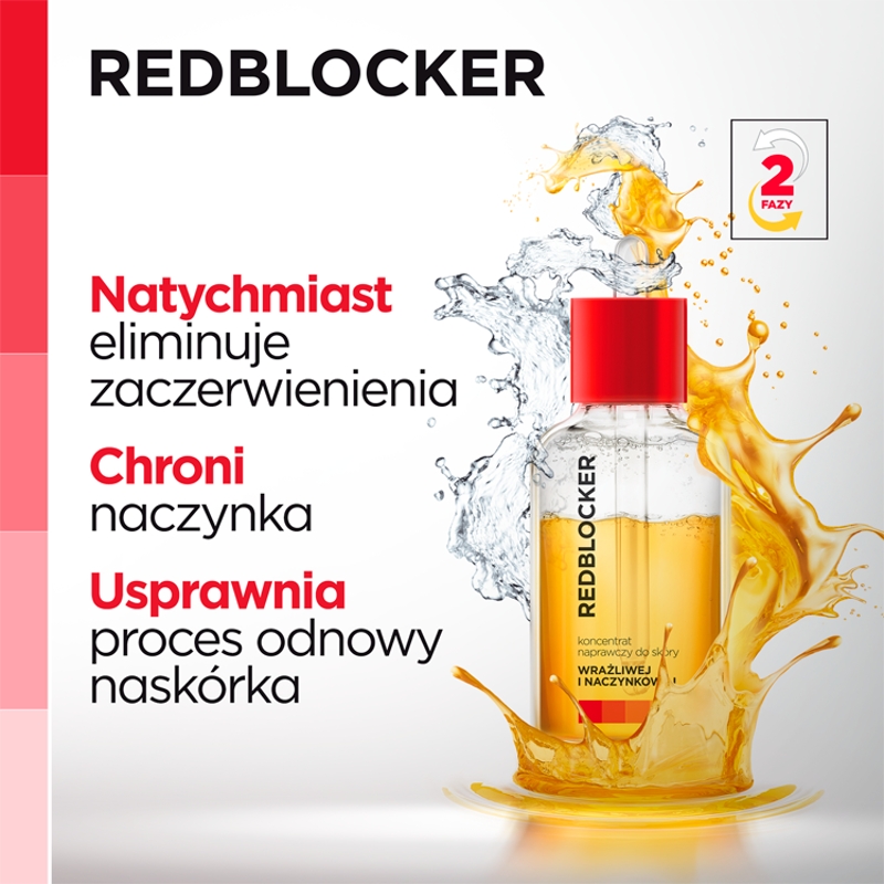 RedBlocker, koncentrat naprawczy do skóry wrażliwej i naczynkowej, 30 ml