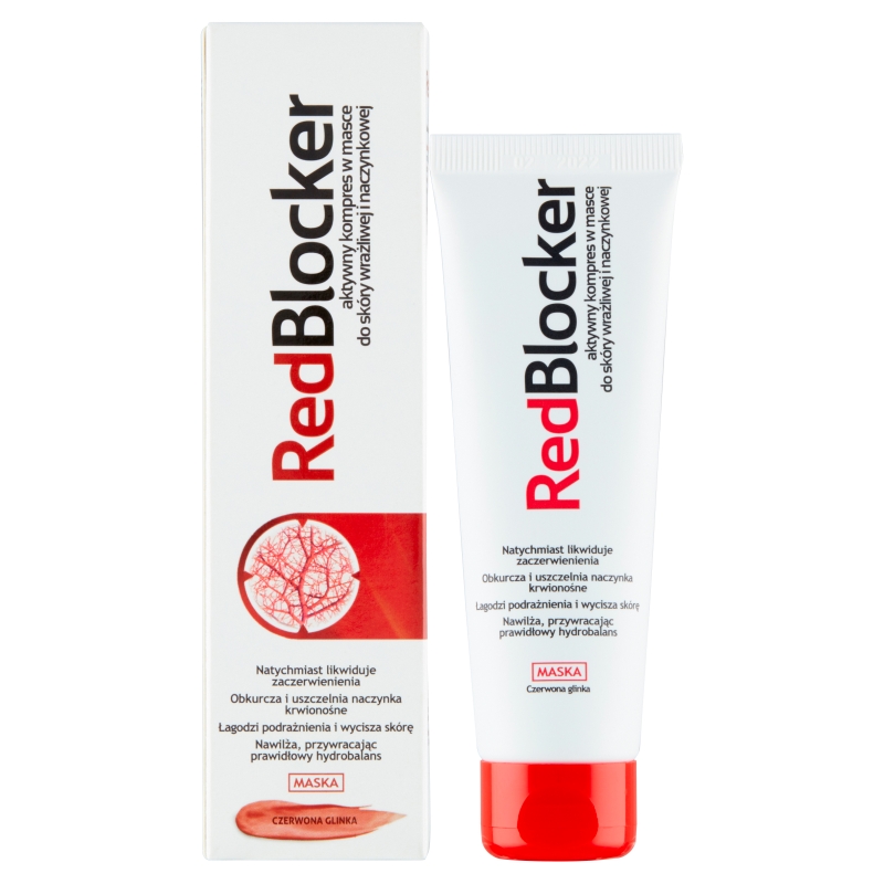 RedBlocker, aktywny kompres w masce do skóry naczynkowej, 50 ml