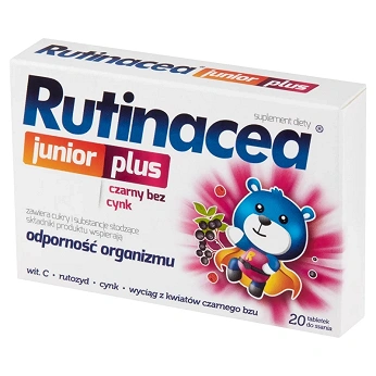 Rutinacea Junior Plus , tabletki dla dzieci, 20 szt. KRÓTKA DATA 31.07.2026